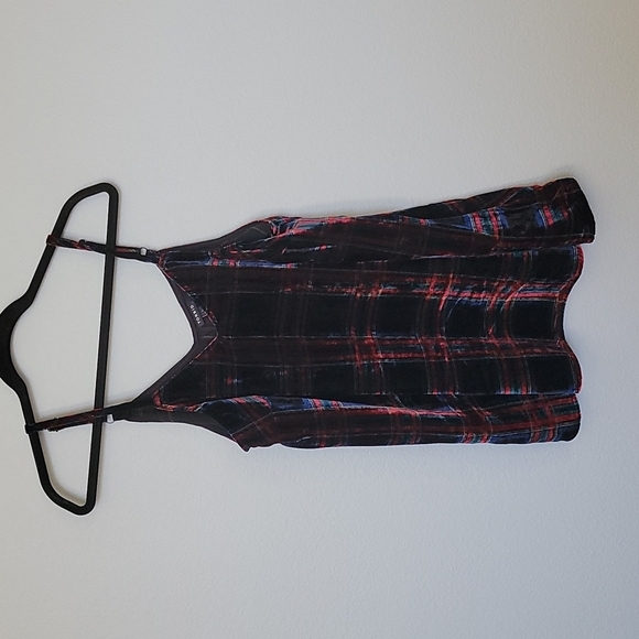 Torrid Sophie Dark Academia Whimsigoth Tartan multi plaid cami size 1X - Picture 3 of 9